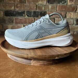 Asics Gel-Kayano 30 Women’s 9 Cushion Gray White Road Running Shoes Sneakers